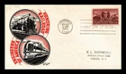 DR JIM STAMPS US COVER RAILROAD ENGINEERS FDC SCOTT 993 KEN BOL CACHET CRAFT