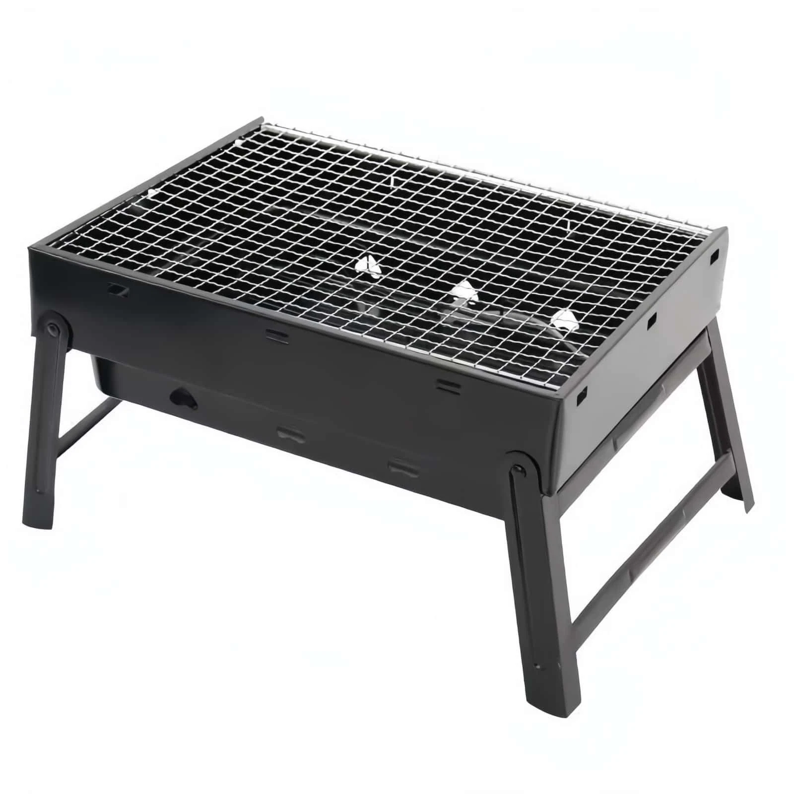Portable Foldable Charcoal BBQ Grill Stainless Steel Outdoor Camping Picnic
