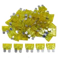 55 pcs 20 Amp Standard Blade Fuse, 20A Automotive Fuse for Car Truck