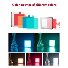 Small LED Video Light Panel 49 Beads Touch Control Portable Fill Light With 4 Co