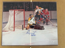 Bernie Parent  BOSTON BRUINS SIGNED 16X20 JSA AA61929