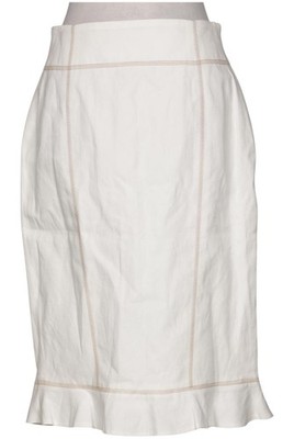 windsor. Rock Damen Damenrock Gr. EU 36 Leinen Baumwolle Weiß #dv8mg4m