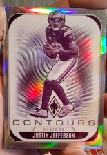2025 Panini Phoenix - Contours Justin Jefferson #21 Silver Hyper /299