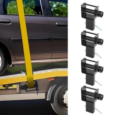 4 PCS Heavy Duty Trailer Stake Pocket Winch 5400 LBS Trailer Stake Pocket Winch