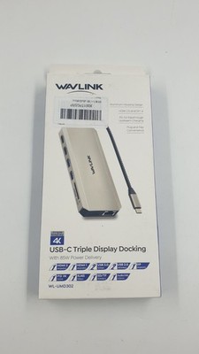 WAVLINK USB C Triple Display Docking Station 4K HDMI DP RJ45 WL UMD302_0.16_5