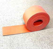 Silicone Rubber Sheet Solid US Hi-Temp 1/8''Thk x 2" W x 36" L Pad 60 Duro Red
