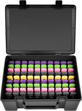 Flash Drive Case USB Memory Stick SD Card Storage Organizer- Holds 104pcs Thu...