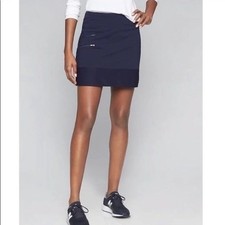 Athleta Navy Tee Time Skort Golf Medium NEW