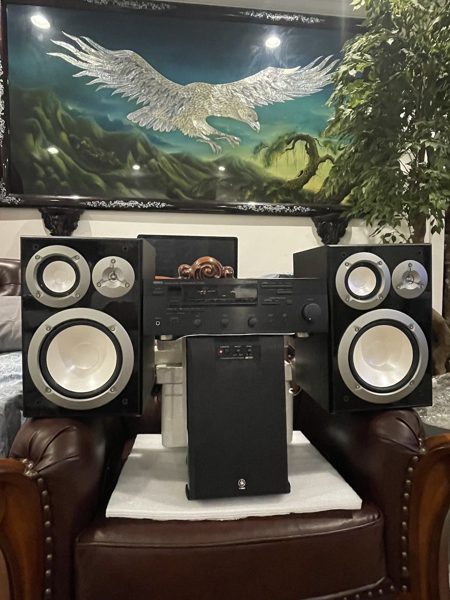 Yamaha Pair NS-6490 Speakers & RX-V390 Receiver + Remote & YST