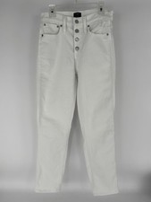 J.Crew White High-Rise Vintage Straight Jeans Women  s Size 25