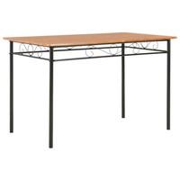 Vidaxl Esstisch Braun 120×70×75 Cm Mdf Neu