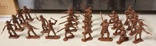 54mm BMC Alamo Defender Lot With Character Figures - Dark Brown