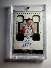 2017-18 Panini Cornerstones Jeremy Lin #C-JLN Quad Jerseys Patch Auto /12