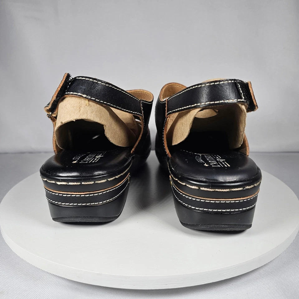 L'Artiste by Spring Step Sandals Leather Comfort Adjustable Slingback Size 41 - Image 3 of 4