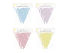 Summer Garden Bunting Floral Daisies Gingham Patterned 12 Flags Party BBQ - 4.5M