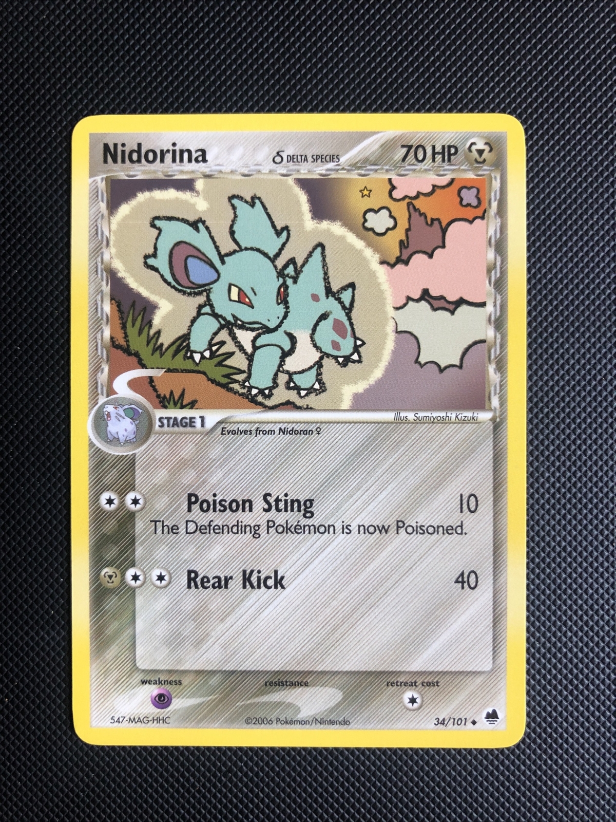 Pokémon TCG Nidorina EX Dragon Frontiers 34/101 Regular Uncommon NM