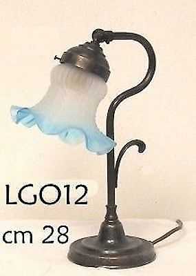 Lampada Abat-jour applique in ottone stile liberty luce LED impianto a norma CE