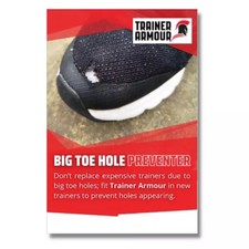 Trainer Armour Big Toe Hole Preventer Self Adhesive Shoe Patches & Trainer Care