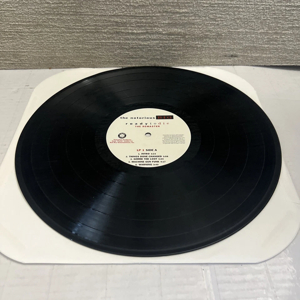 The Notorious B.I.G. Ready to Die The Remaster 2 LP Vinyl Record 2004 Bad Boy - Image 4 of 4