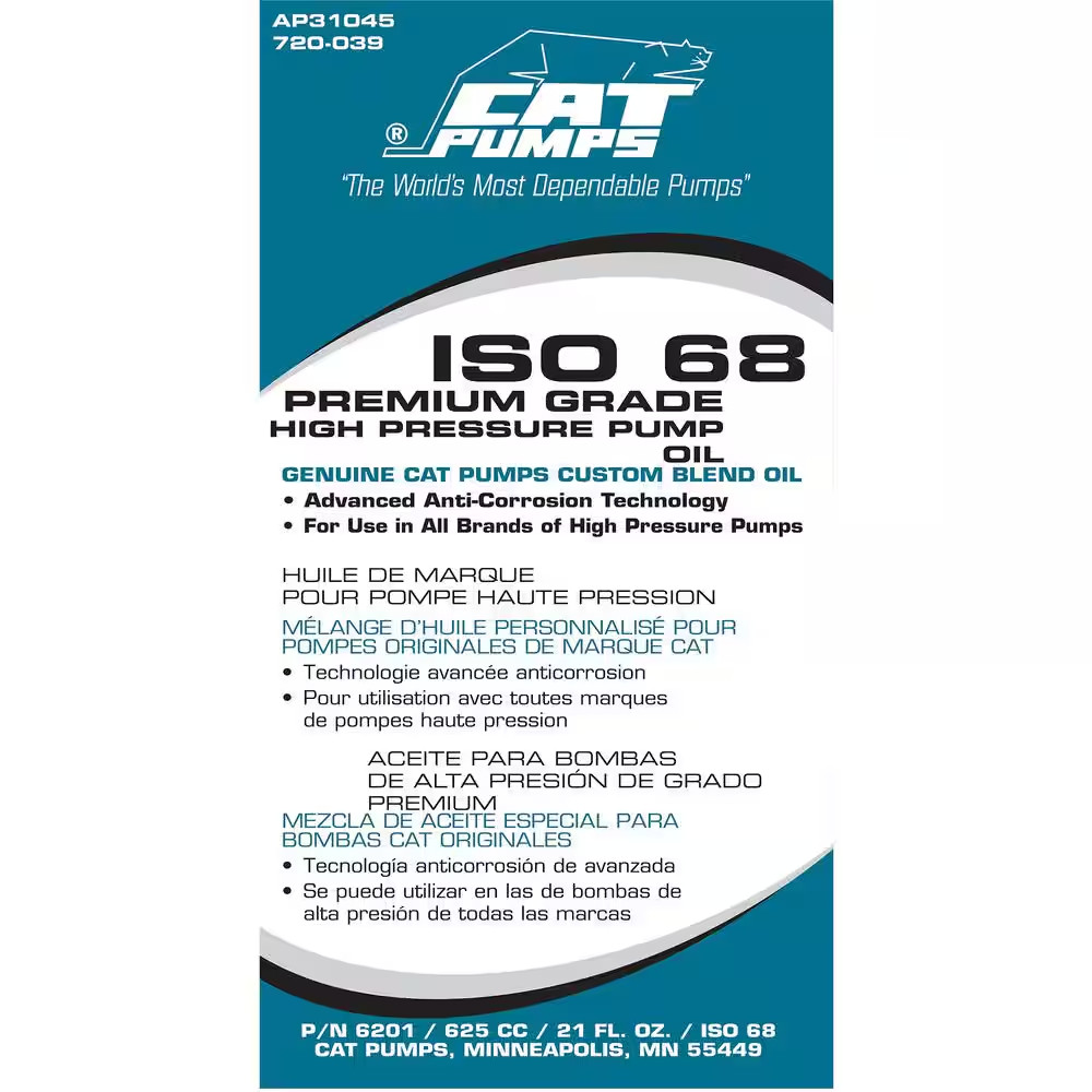 CAT 21 oz Pump Oil Premium Grade High Pressure Washer Lubricant Anti