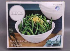 Over-and-Back 'Sides' Porcelain Serving Bowl Set (4 Bowls)