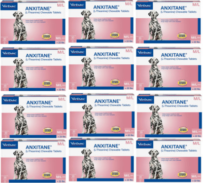 Anxitane Chewable Tablets Medium & Large Dog 30 Count pack of 12