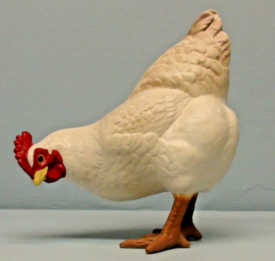 HTF San Marcos Hagen Renaker DW Matte White Hen Elizabeth