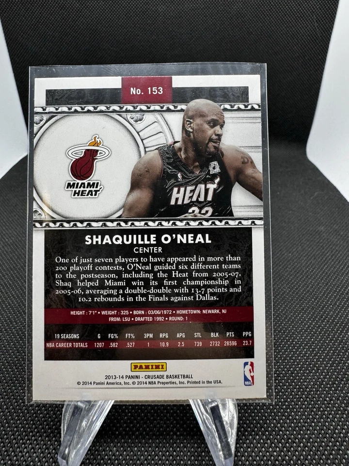 2013-14 Panini Crusade #153 Shaquille O'Neal C2 - Image 2 of 2