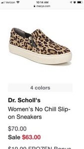 dr scholl's leopard slip on sneakers