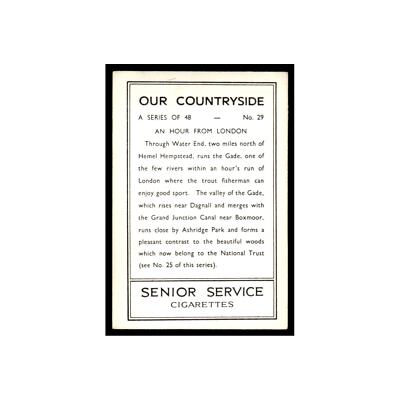An Hour From London 1938 Senior Service Cigarettes Our Countryside #29 EX