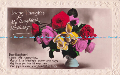 R733479 Liebevolle Gedanken für meine Tochter Geburtstag Vase mit Blumen RP
