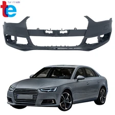 Primed Front Bumper Cover For 2013-2016 Audi A4 S4 A4Quattro 8K0807065EGRU