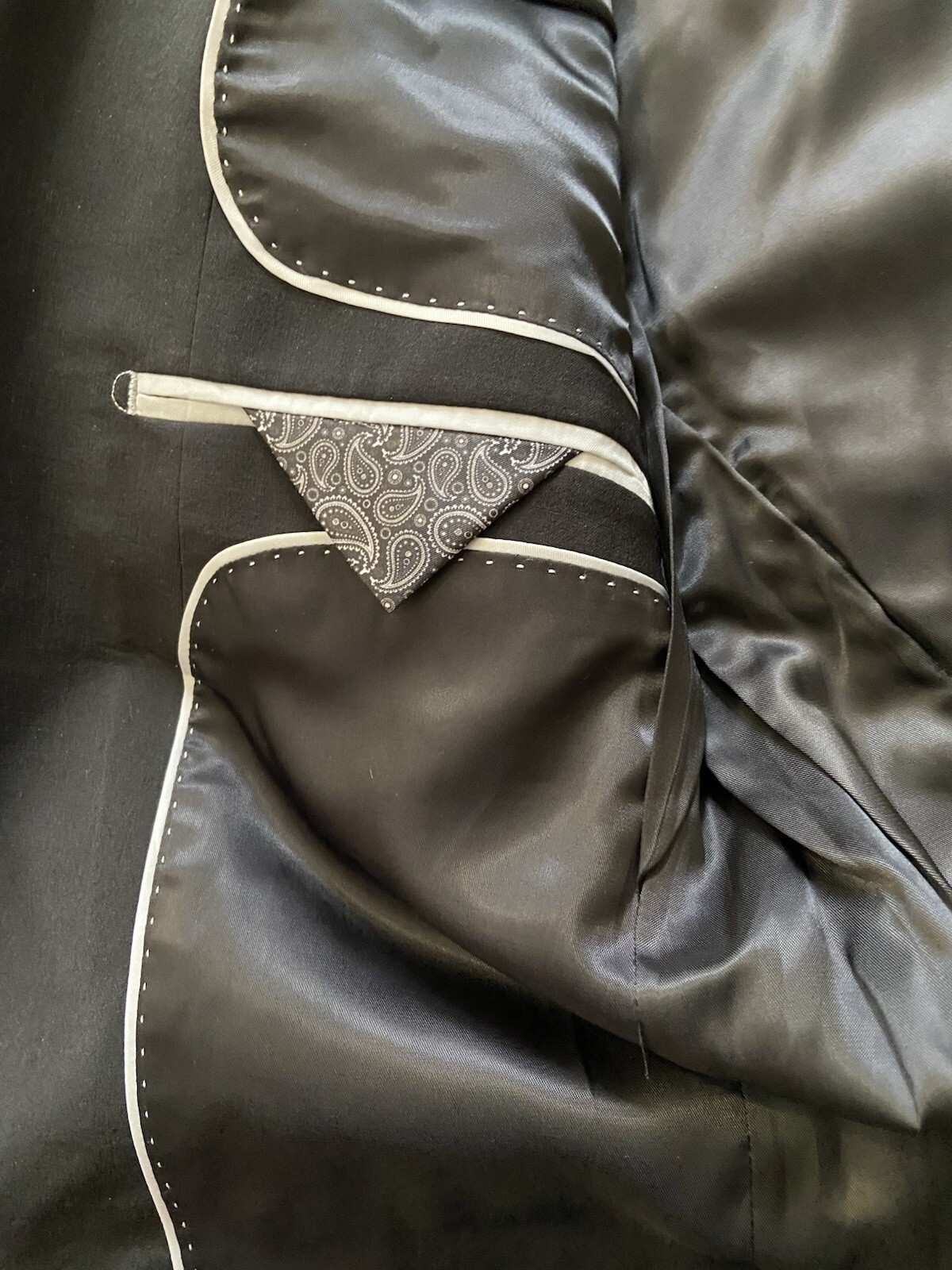 M&S Wool Rich Tailored Jacket, Black Chest 40" Long, RRP £75 image 7