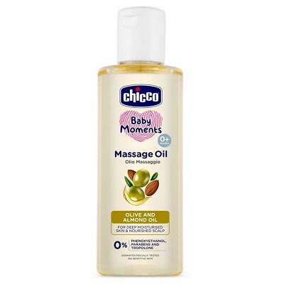 Chicco Baby Moments Massage Oil for Baby s Skin, Hair & Scalp 200ml FREE SHIP