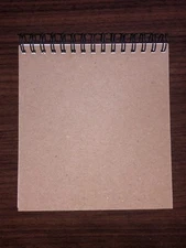 Handmade Sketch Book Pad 25 Sheet 5" x 5.5" High Quality Spiral 90lb/163 gsm