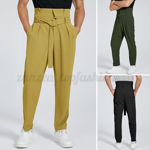 Men Fashion Vintage Belt High Waist 