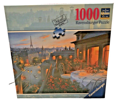 ''Paris Balcony'' 1000 Piece Jigsaw Puzzle Ravensburger 27x 20