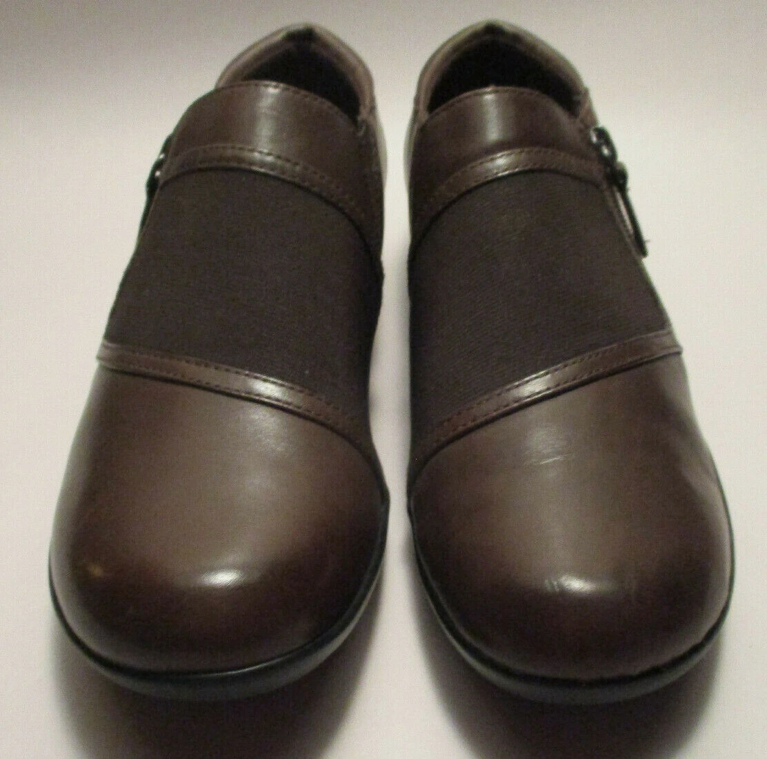 New Clarks Collection Medora Gale Womens 8 1 2M Slip On Side Zip