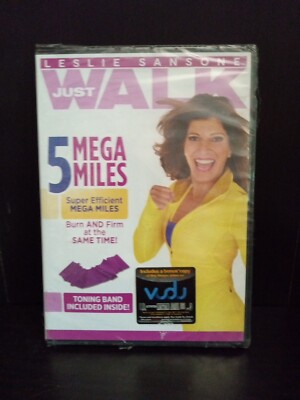 Leslie Sansone: Just Walk - 5 Mega Miles (DVD, 2013, With Toning Band) ~ #164