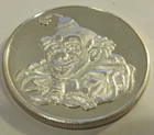Vintage Clown 1 Troy Oz. .999 Silver Round - California Mint