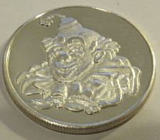 Vintage Clown 1 Troy Oz. .999 Silver Round - California Mint 108.76 per troy oz