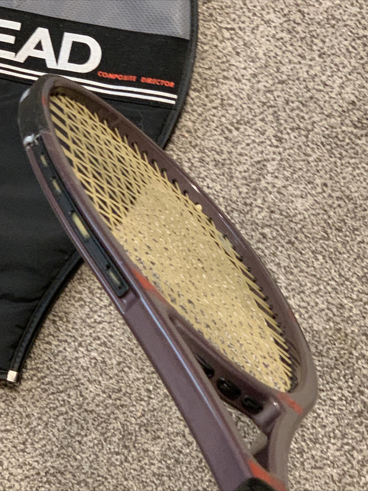 Vintage HEAD Composite Director 4 3/8” Tennis Racquet & Head Cover EUC