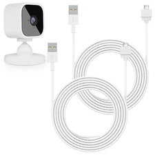 2Pack 25Ft/7.5M Power Cable for Blink Mini Security Camera, Extension USB Cable