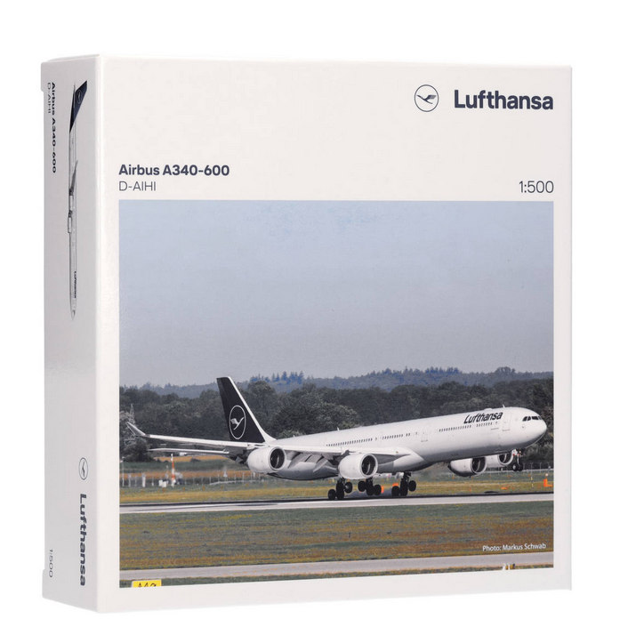 HERPA,AIRBUS A340-600 Lufthansa D-AIHI, 1/500, HER534192-001 | eBay