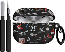 Compatible Airpods Pro 3Rd Generation Case 2025 ,Cool Design Shoe Print Soft Sil