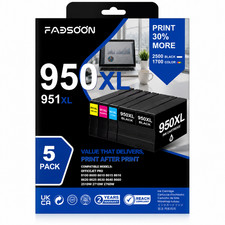 950XL 2BK 951XL 3PK BK/C/M/Y Ink Cartridge Set OfficeJet Pro 8600 8610 8620 8630