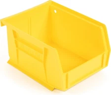 Plastic Stackable Storage Bin & Hanging Container 5.5"x4"x3" Yellow