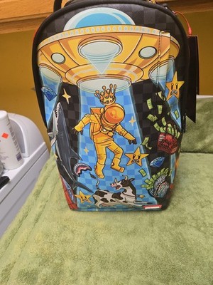 SPRAYGROUND SPACE WARPED SCHOOL LAPTOP TABLET BACKPACK Limited Edition 