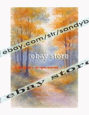 1000 piece jigsaw puzzle Fall path seasonal nature fall landscape