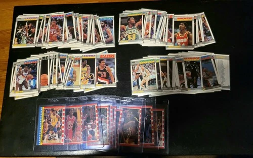 1987-88 Fleer Basketball Set 131 w/Stickers 11 - No Jordan #59 EX-NM Condition